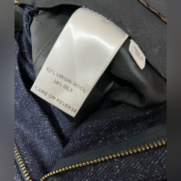 Billy Reid Women’s Navy Donegal Wool Silk Suit Size 4 NWOT - Picture 9 of 10